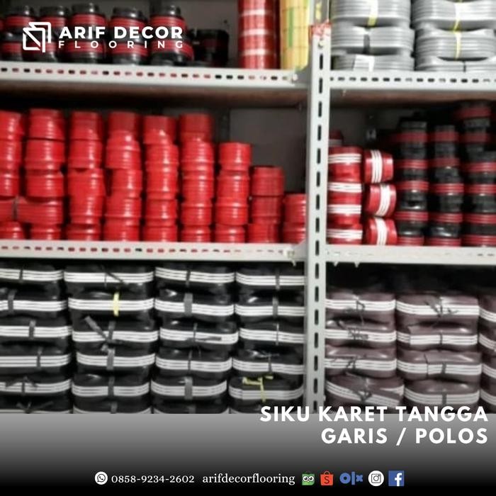 Step nosing karet tangga / list siku karet tangga anti slip