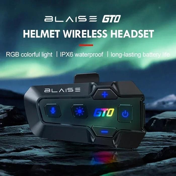 Blaise Gt0 Headset Helm Bluetooth Headset Mic Hard Mic Dan Soft Mic Headset Bluetooth Helm Motor Tws