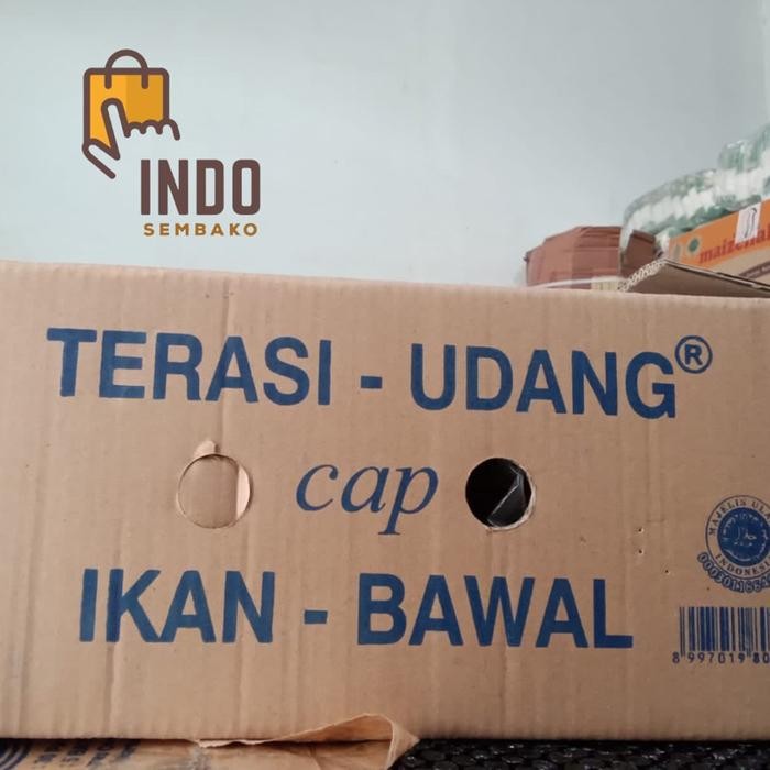 

terasi udang cap ikan bawal dus / terasi bawal isi 30 pak x 5pcs