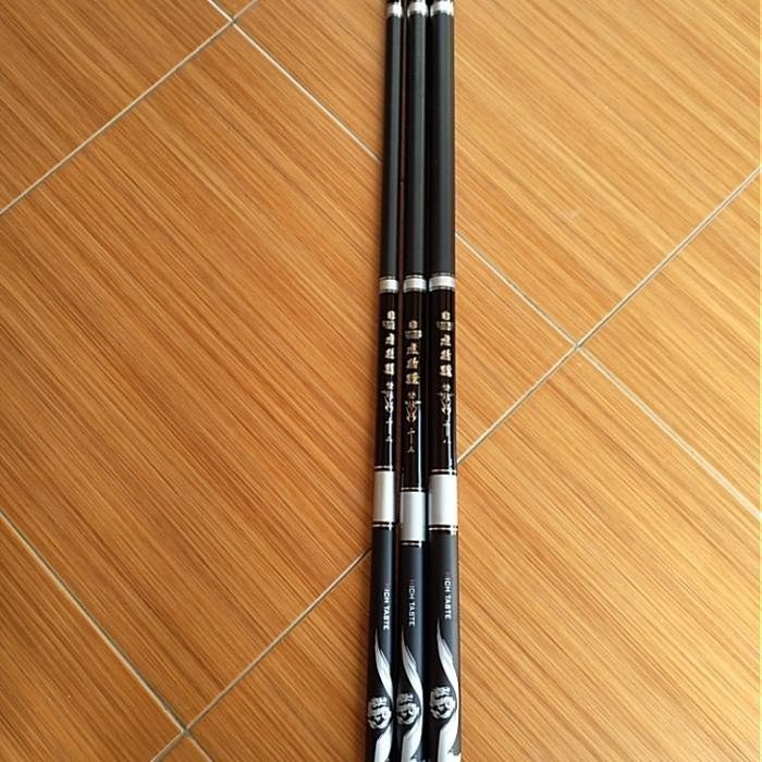 joran tegek import ruas pendek HUBENJIANG hitam 450+packing paralon