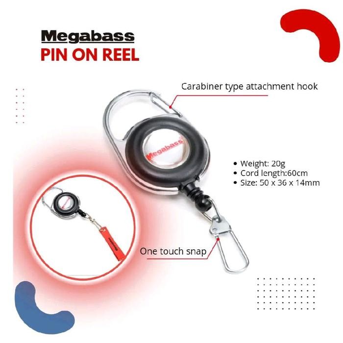 MEGABASS PIN ON REEL - accessories