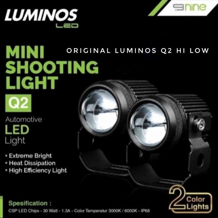 [2Pcs] Lampu Tembak Q2 Luminos Original Luminos 2 Warna Motorcycle