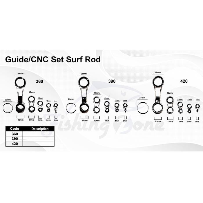 Cincin Set Surf Telescopic Rod - Mamarit Joran Antena Surf komplit