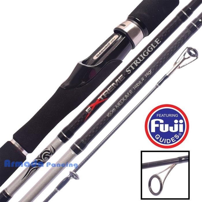 Joran Maguro EXTREME STRUGGLE Sambung 2 Spinning Rod