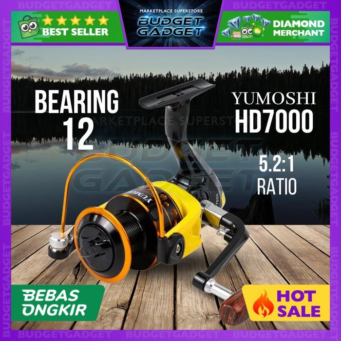 LIEYUWANG Reel Pancing HD7000 12 Ball Bearing