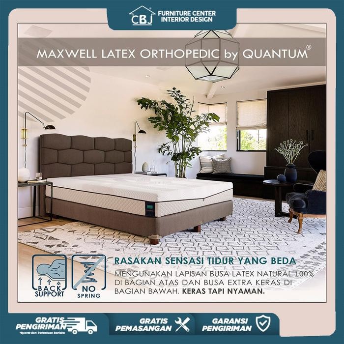 Quantum Kasur Springbed Latex Orthopedic - Full Set - 180X200