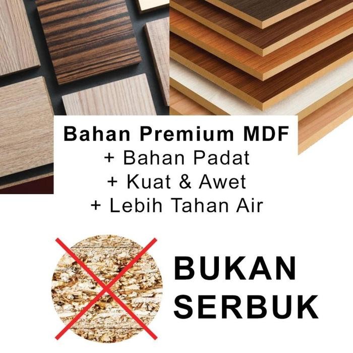 Kirana Meja Rias Gantung Dressing Table Kayu ModernNimalis Putih - Perth