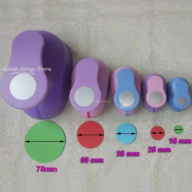 

9mm-75mm Handmade DIY Paper Shaper Cutter Embossing Round Hole Punch Cards Kids Scrapbook Paper