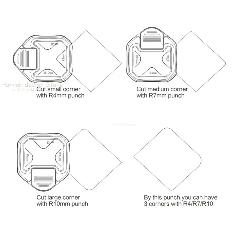 

Three-in-one Corner Rounders Corner Embosser Corner Cutter, DIY Photo Card Business Card Cutter