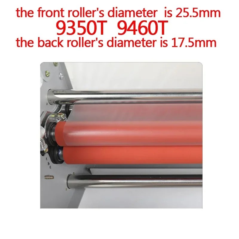 

New Electric 9460T Laminator The Front Roller's Diameter 25.5mm /The Back Roller's Diameter Is