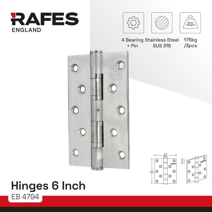 ENGSEL PINTU RAFES HEAVY DUTY STAINLESS STEEL SUS 316 EB 4794