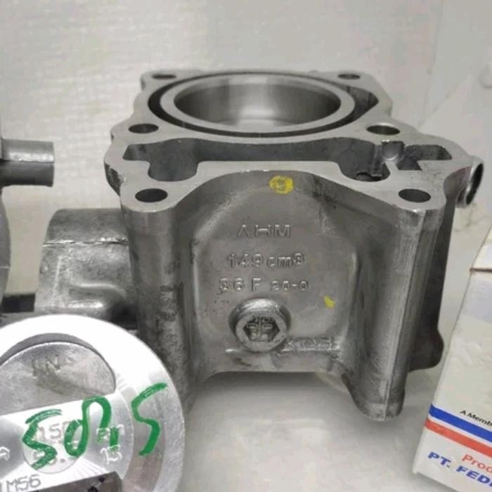paket blok seher cylinder plus injektor racing bore-up Vario 125-150 masih ready