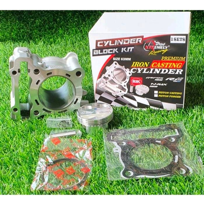 BLOK BORE UP NEW NMAX 155 R15VVA V3 MT15 AEROX 155 LEXI 63mm XTR masih ready