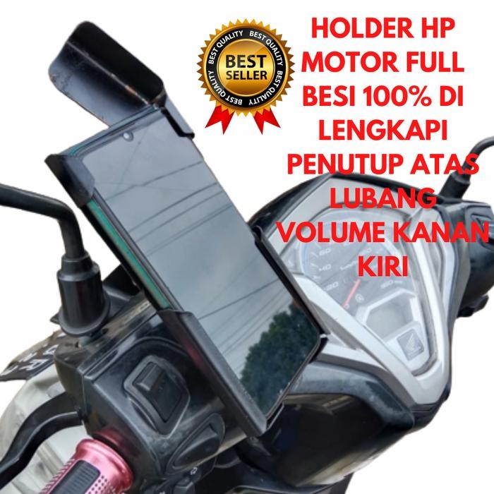Holder Hp Motor Besi Di Lengkap Penutup Atas Pasti Ori