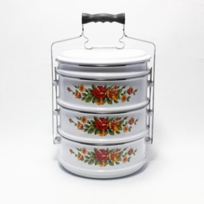 Rantang Enamel JUMBO Rantang Enamel 24cm Susun 35 Maspion