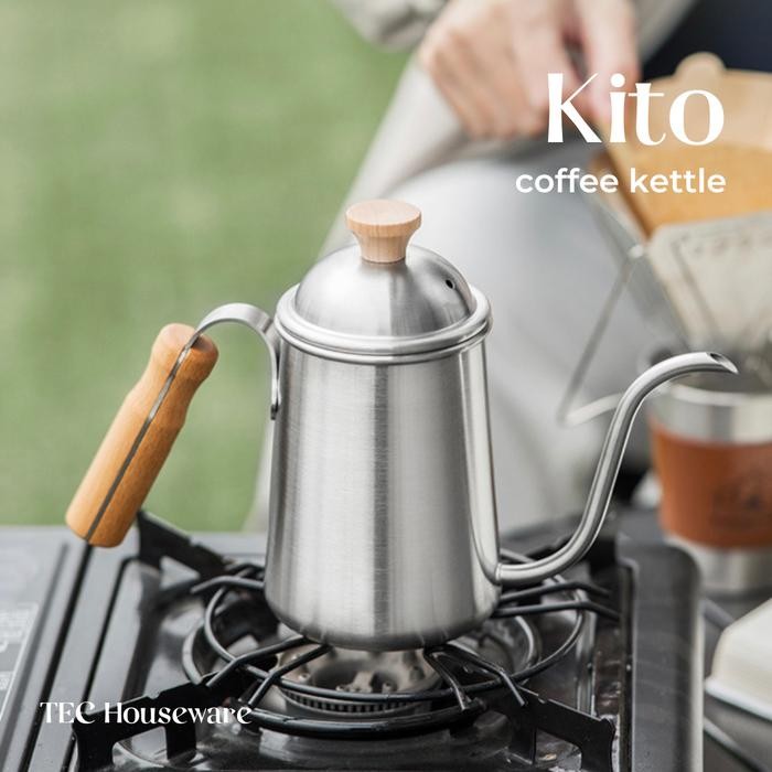 

TECKITO Teko Kopi Coffee Kettle Stainless Steel Pegangan Kayu