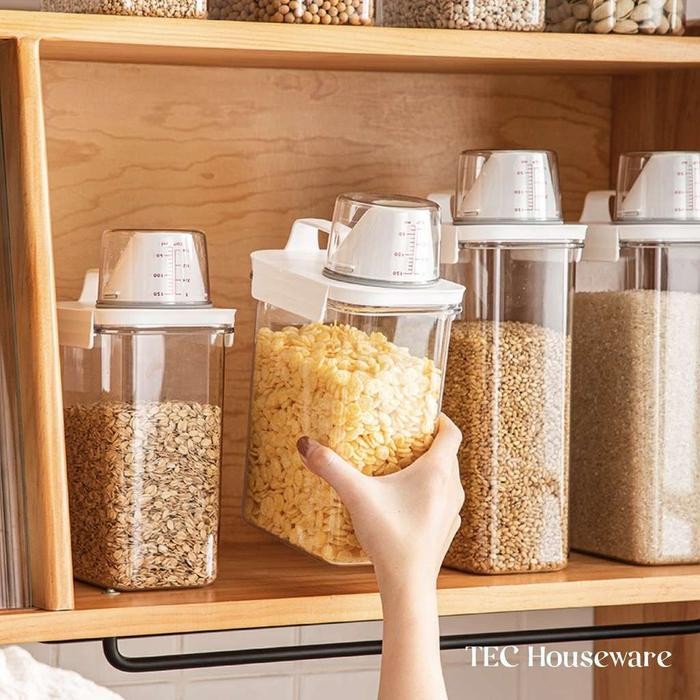 

TECKATO Toples Cereal Penyimpanan Serbaguna Makanan Dry Food Container Toples Beras Biji bijian