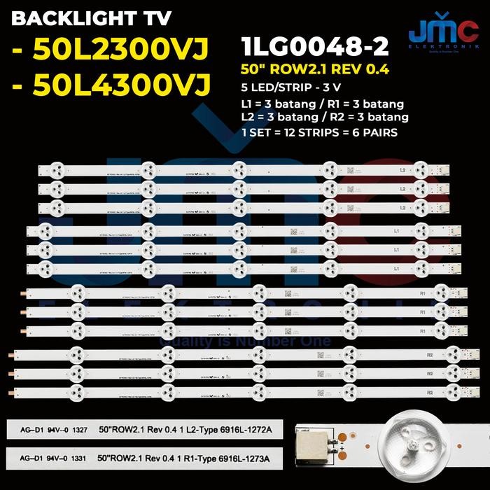Backlight TV for 50 Inch 50L2300VJ 50L4300VJ