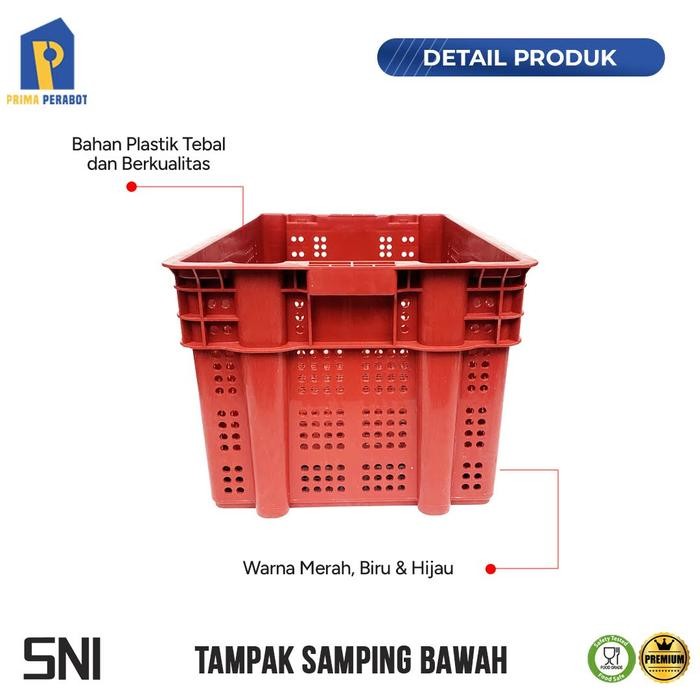 READY Keranjang Industri Lubang Container Industri Krat Plastik