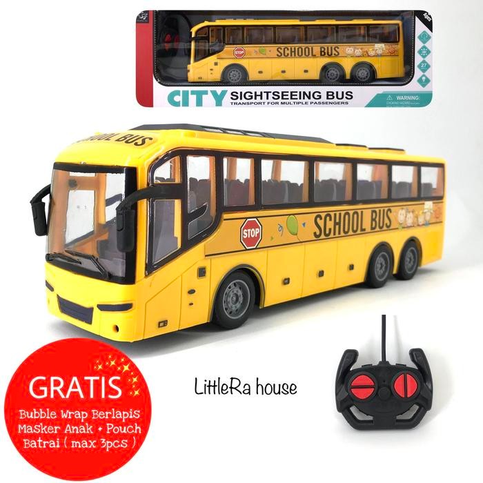 Remote Control Bus Sekolah Ukuran Besar School Bus Radio Control RC Bis Sekolah