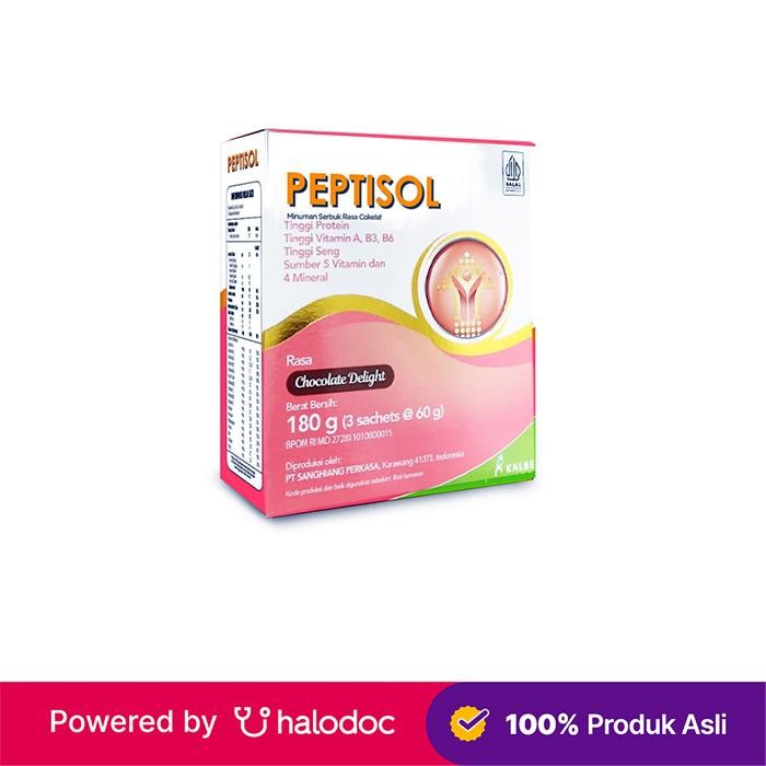 

Peptisol Rasa Chocolate Delight 180 g - Susu Dewasa - Halodoc