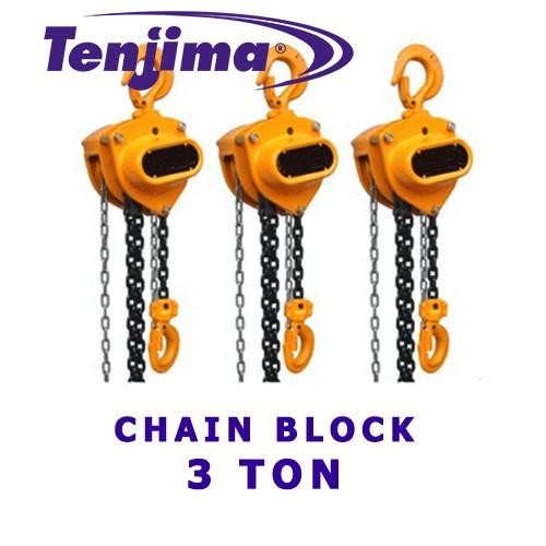 CHAIN BLOCK 3 TON 5 METER TAKEL 3 TON 5 METER TENJIMA JAPAN
