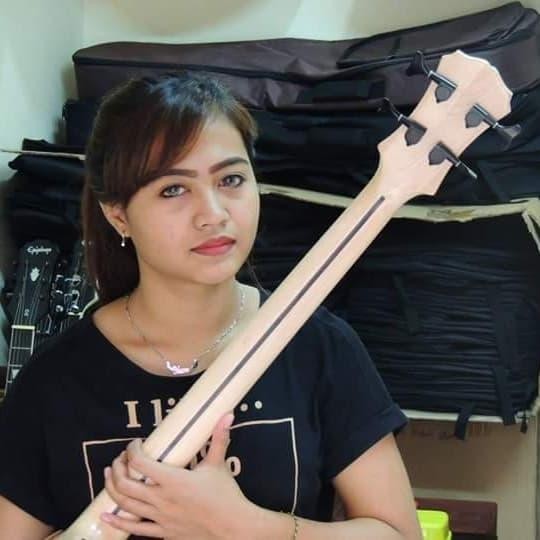 BASS AKUSTIK ELEKTRIK EPIPHONE DOUBLERAN TUNER