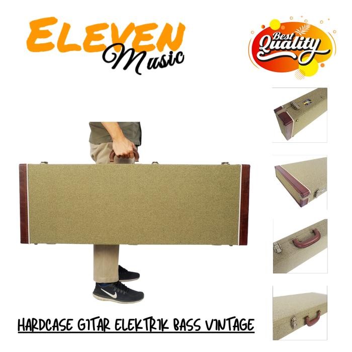 Hardcase Gitar Elektrik BASS Hardcase Gitar Listrik Bass Bahan