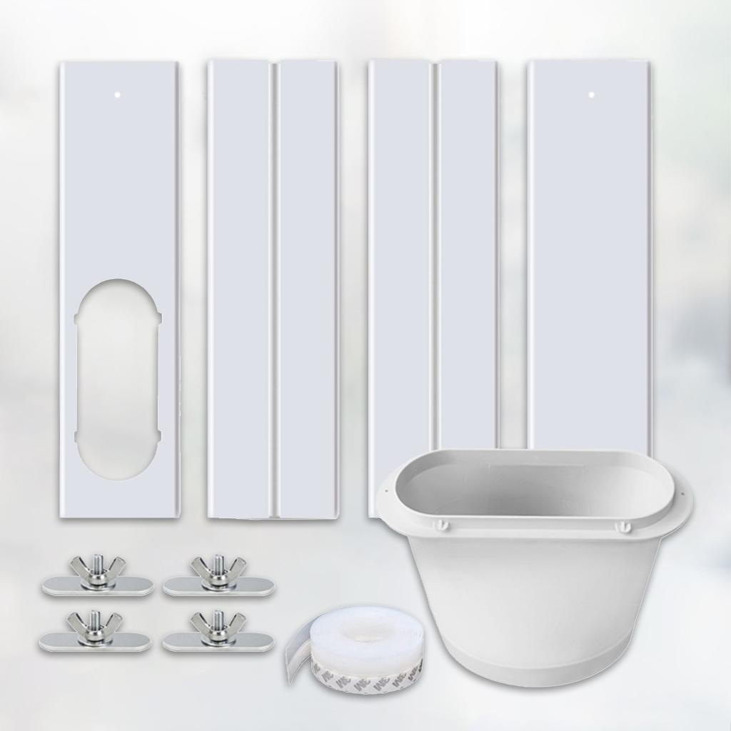 Portable Universal Adjustable Window Seal Air Conditioner Window Kit with Coupler Accessories for AC