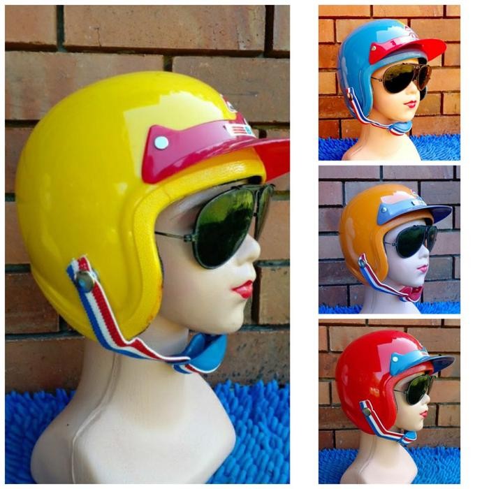 Helm Lawas, Jadul, Klasik Kiwi Bmx Anak Original Helm Anak Kiwi Retro Klasik Classic Unik Outdoor