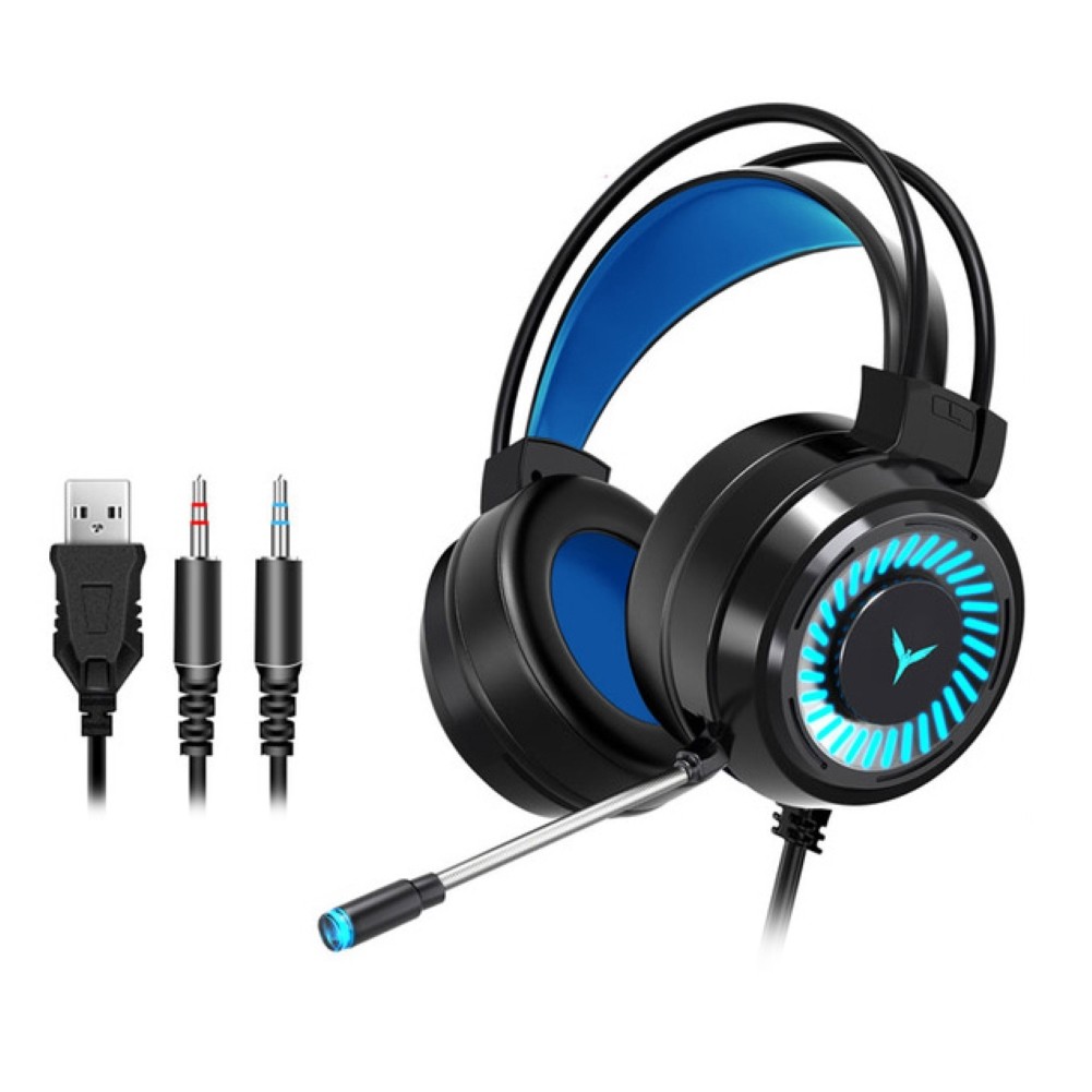 G58 LED Light Gaming Headset Surround Sound Stereo Wired Earphones Bass Head-Mounted Gamer
