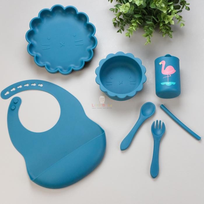 LittleBebe Alat Makan Bayi Feeding Set Suction Silicone BPA FREE