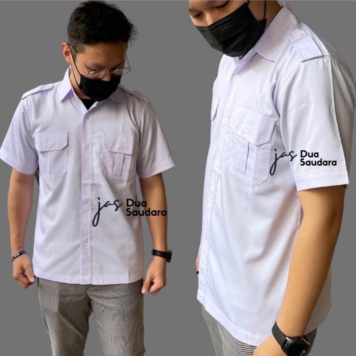 Kemeja Putih Asn Lengan Pendek / Kemeja Putih Pria / Baju Pemda / Kemeja Kantor / Kemeja Asn / Baju