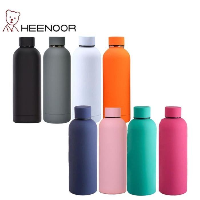 Heenoor Botol Termos Casual Minimalis Simple Sporty Sus 304 500Ml Kode 1363