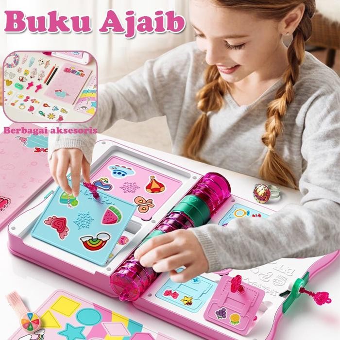 Buku Ajaib Anak-Anak Harta Karun Mainan Kejutan Kotak Buta Kotak Harta Karun Alat Tulis Mainan