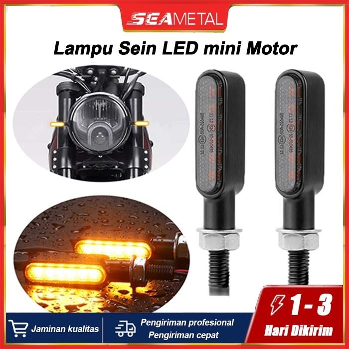 Terlaris SEAMETAL Lampu Sein LED Motor Lampu Sein mini LED Sen Motor *