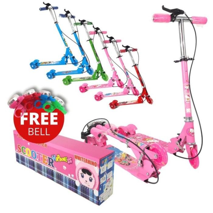 Skuter Anak SCOOTER OTOPED RODA 3 ANAK SKUTER+BELL+REM TANGAN RANGKA BESI Toys