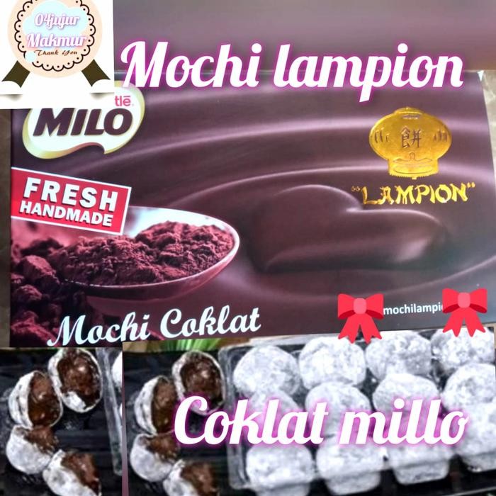 mochi lampion sukabumi, coklat milo