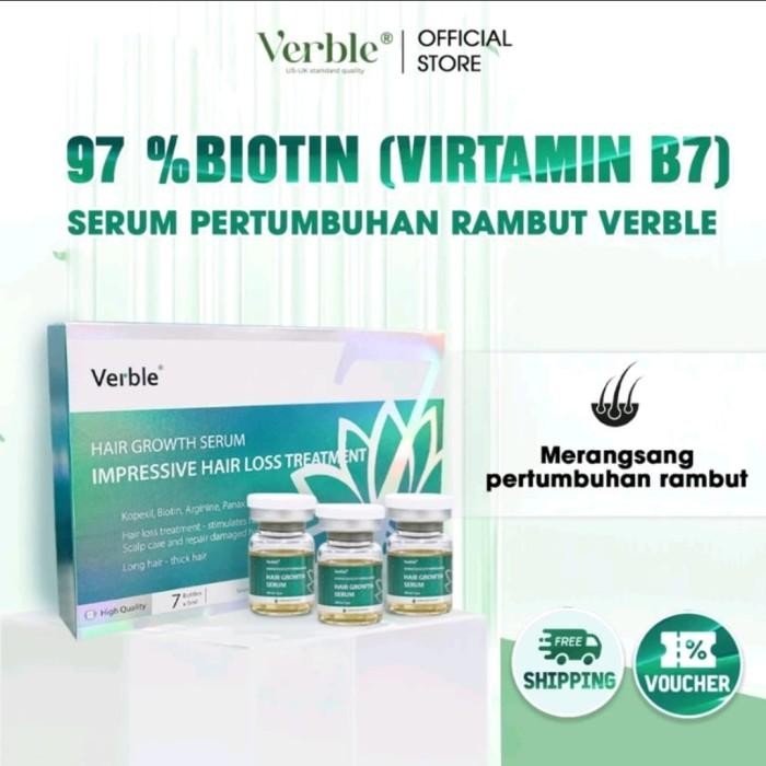 VERBLE HAIR GROWTH SERUM PERTUMBUHAN RAMBUT READY STOK