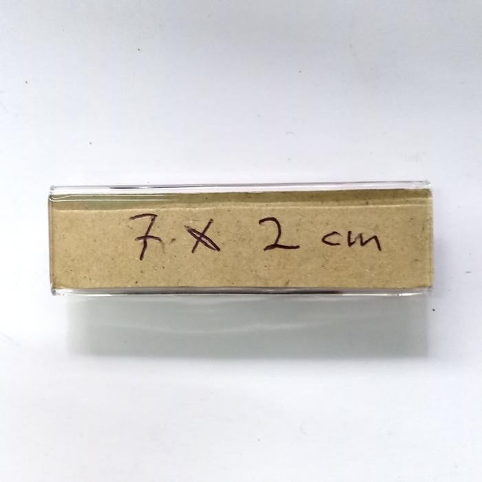 

Name Tag dada akrilik 7x2cm (POLOS TANPA PENITI/MAGNET) isi 50pcs