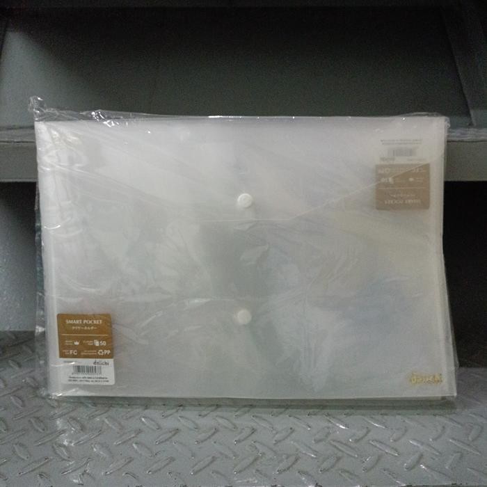 

Map Bening Kancing Folio Smart Pocket Daiichi / 1 Pack Isi 12 Pcs