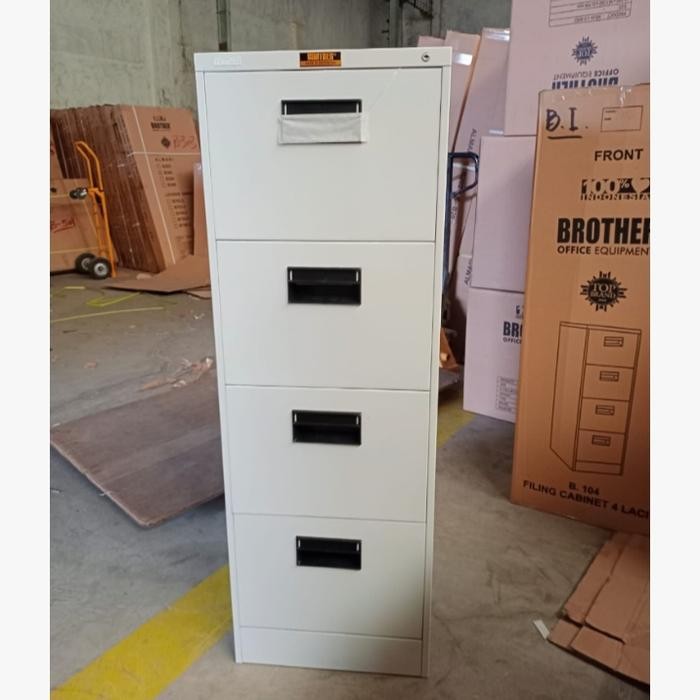 

Filing cabinet besi / Filling cabinet 4 laci Brother B 104 warna Ivory