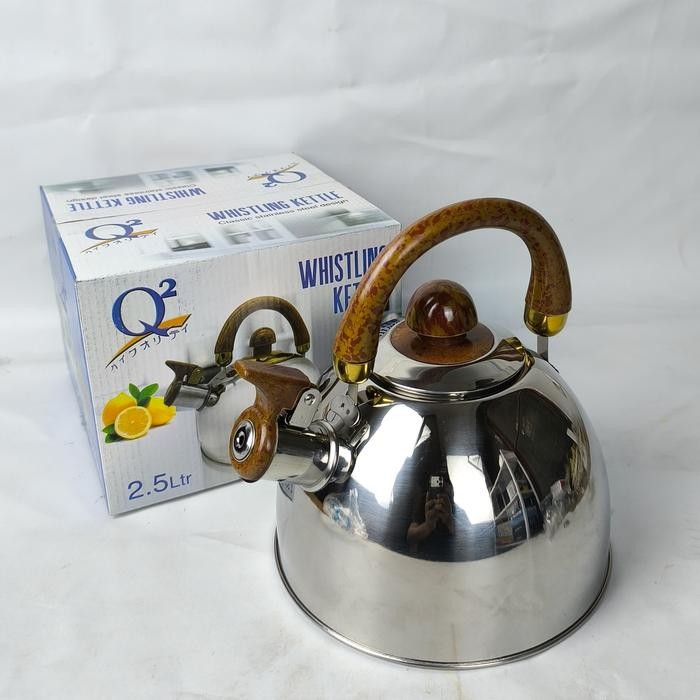 TEKO BUNYI STAINLESS STEEL Q2 8025 Q2-8025 Tea Kopi Masak Air *