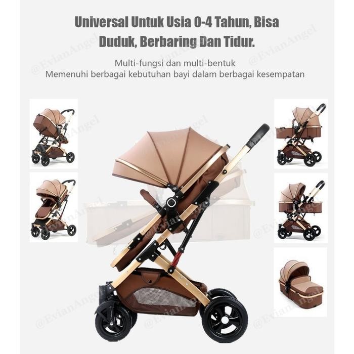 Stroller Baby Lipat Kereta Dorong Bayi Newborn 0-3 Tahun Baby Stroller Bayi Lipat Travelling