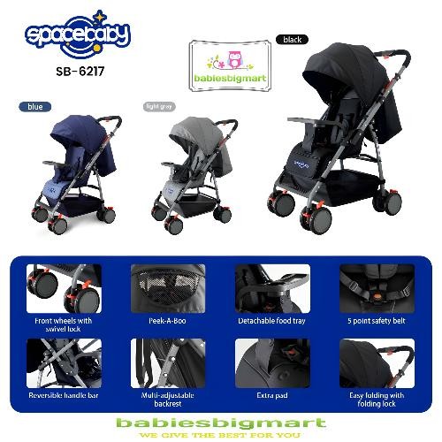 Stroller SpaceBaby SB 6217 Kereta Dorong Space Baby Dorongan 2 Arah *