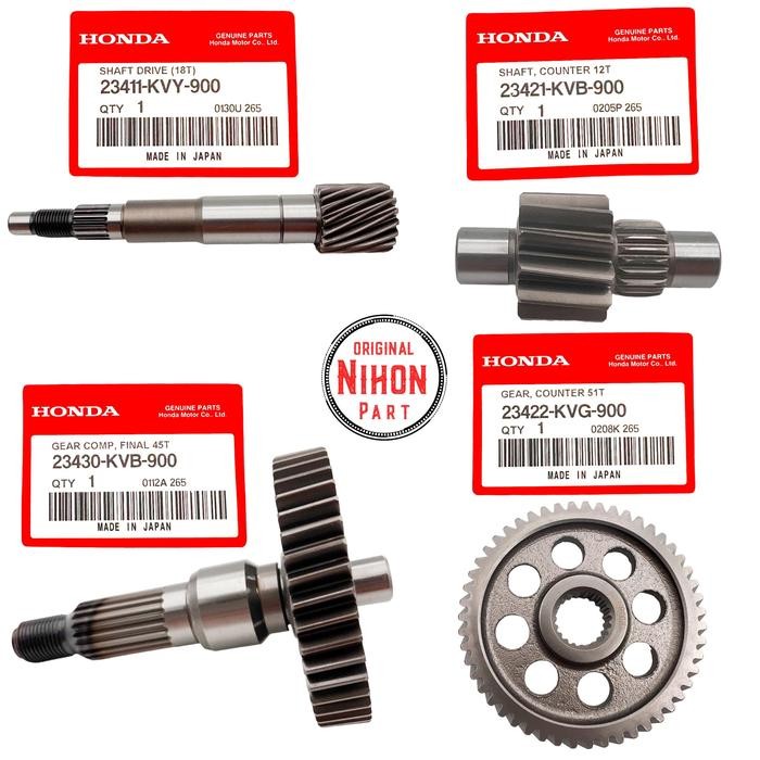 Gigi rasio set beat karbu scoopy karbu spacy karbu ORIGINAL HONDA NP265