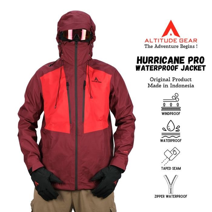 Jaket Gunung Altitude gear Hurricane Pro Goretex 3 Layer Waterproof Sport