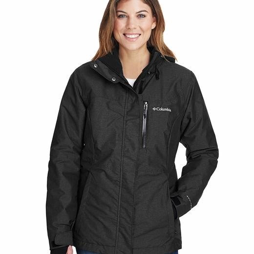 COLUMBIA WOMEN'S ALPINE ACTION OMNI HEAT BLACK JAKET WINTER HIKING TREKKING TRAVELING ORIGINAL