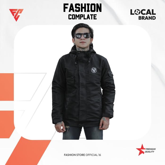 Jaket Taslan Jumbo Pria Wanita Musim Dingin Waterproof Outdoor Premium