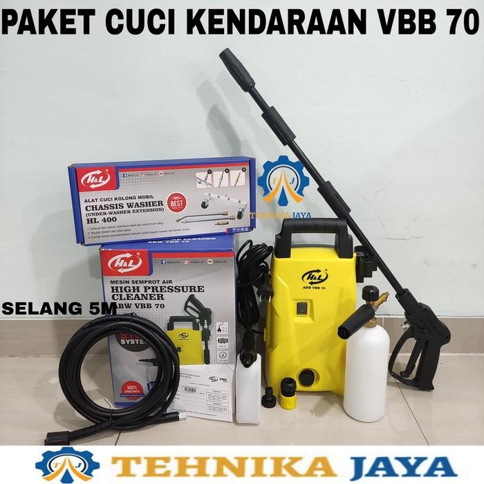 Populer Steam Jet Cleaner H&L Abw Vbb 70 Mesin Semprot Air Cuci Mobil Motor Ac